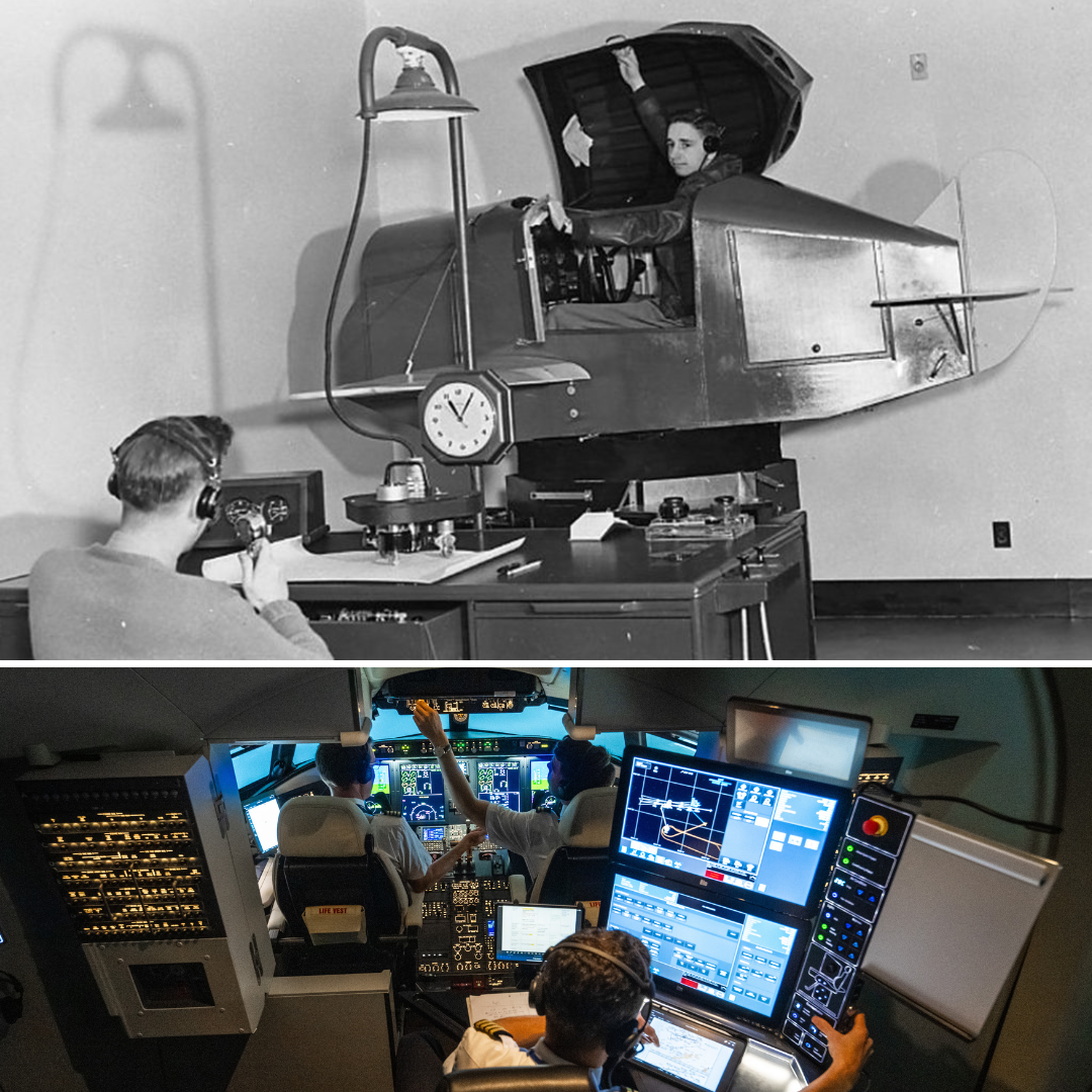 First simulator and modern simulator