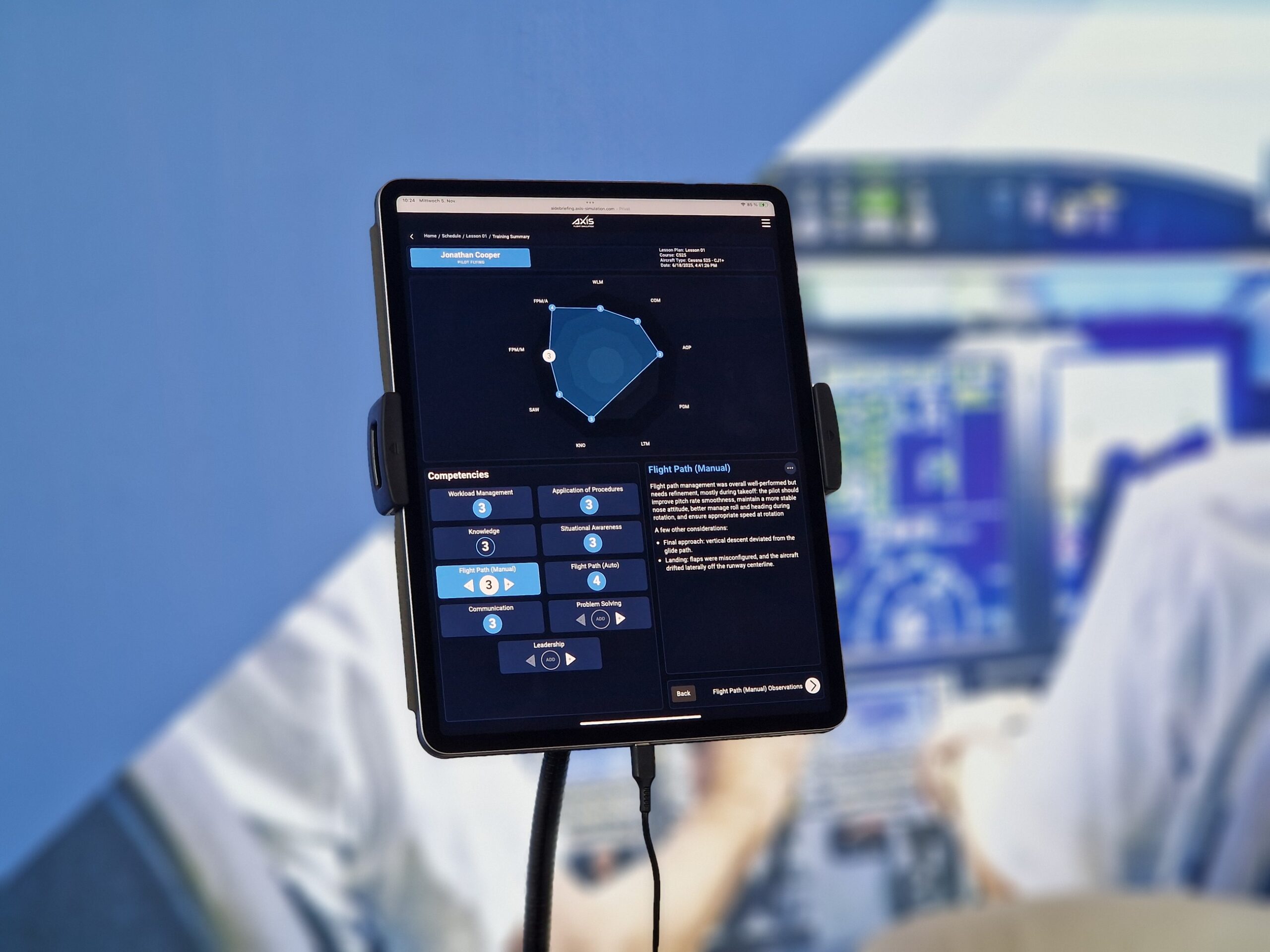 What is the AXIS AI Debriefing Station?