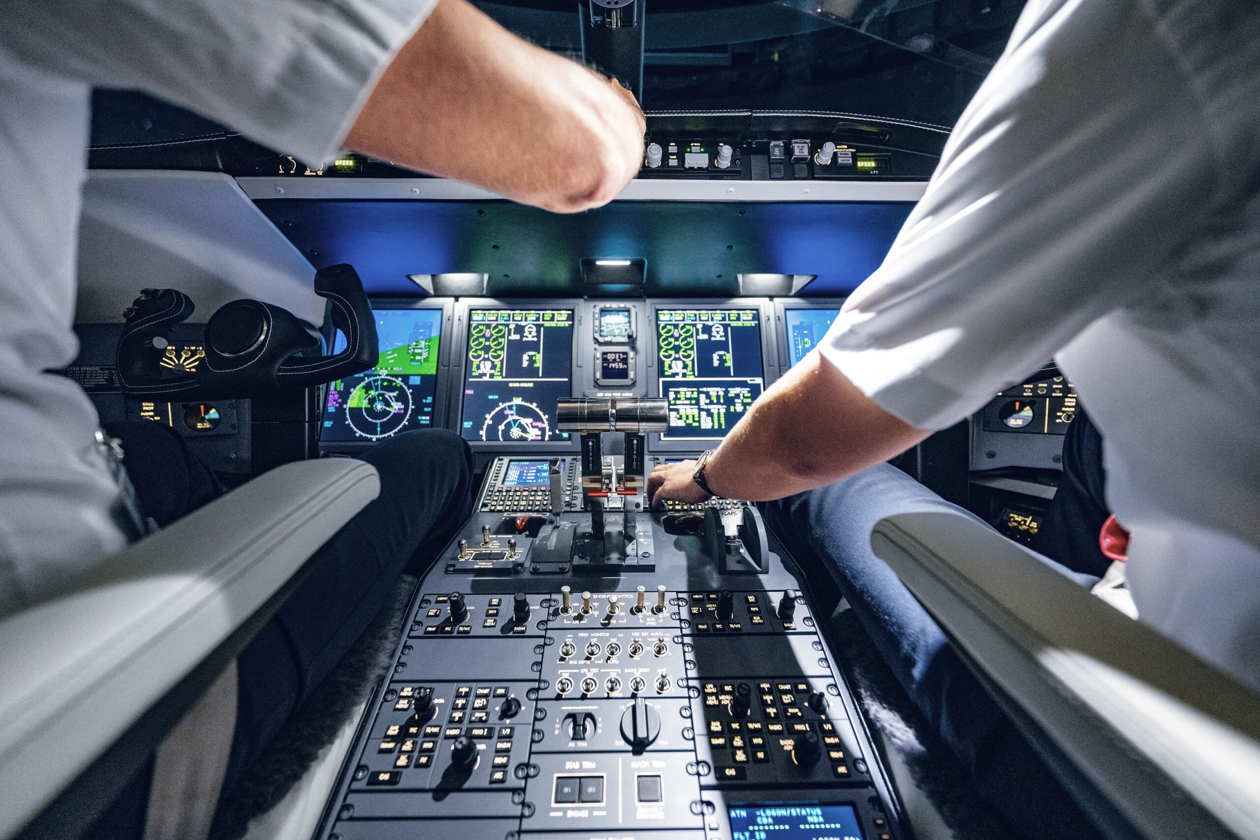 The power of a hybrid flight training model